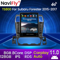 Radio para Auto MEKEDE 8+128G con Pantalla Táctil para Subaru Forester Impreza 2015-2017, GPS, Bluetooth, Audio para Auto, Electrónica para Auto