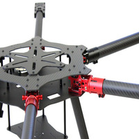 Châssis d'Avion en Fibre de Carbone à 6 Essieux Hexacoptère Pliable pour Drone RC FPV DIY