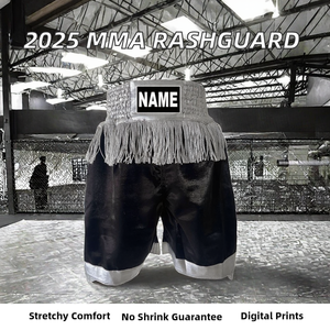 2025 New Custom Men's Rashguard+Shorts <b>Set</b> for MMA Fight Wear Stretch Lightweight Quick Dry for Jiu Jitsu & Grappling - Product Image 2
