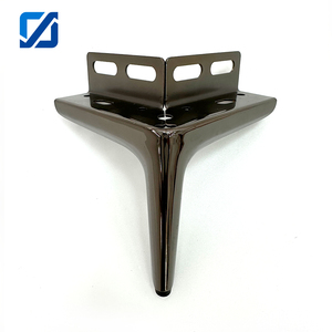 <span class=keywords><strong>Gambe</strong></span> Angolari a L in Metallo per Mobili, Staffa di Montaggio a 90 Gradi, Piedino Conico per Divano, Armadio, Cassettiera, Cucina - Product Image 3