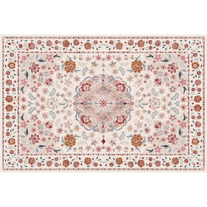 Alfombra Floral Estilo Persa, Rectangular, de Fibra de Poliéster, Impermeable, para Decoración del Hogar, Sala de Estar - Product Image 4