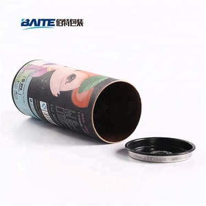 Chất lượng cao xi lanh các tông bột cà phê Matcha thực phẩm có thể gói hộp thiết kế Trà đen rượu gia vị bao bì ống giấy - Product Image 5