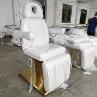 Lit de massage de salon de beauté moderne de luxe Table de spa pour la tête Chaise inclinable électrique pour l'extension des cils pour centre de beauté