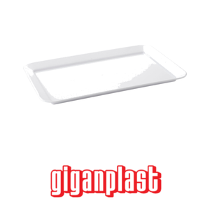 ถาดพลาสติก Giganplast รูปทรงสี่เหลี่ยมผืนผ้า รุ่น Bianca X Alimenti ขนาด 53 x 24 ซม. สำหรับร้านอาหาร โรงแรม ขายส่งอุปกรณ์บนโต๊ะอาหาร - Product Image 4