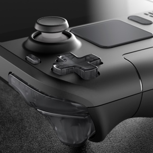 Botones de Repuesto Transparentes Negros de Plástico EXtremeRate para Consola Steam Deck LCD - Product Image 4