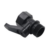Vanne de rinçage mâle/femelle Waterstop de 3/4 pouces pour système d'irrigation goutte à goutte Vanne de rinçage à bille BSP