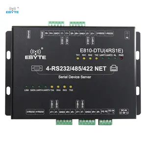 Ebyte E810-DTU(4RS1E) Modbus RTU Modbus TCPイーサネットコンバーター4チャンネルRJ45イーサネットからRS232 RS485RS422シリアルデバイスサーバー