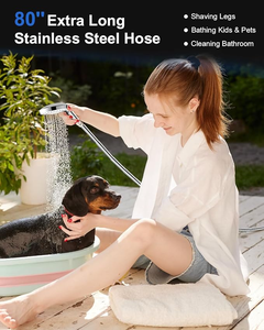 New High Pressure Water Saving Filter Shower Head Handheld Shower Head With Anti-Limescale Silicone Nozzles Hand Shower - Product Image 2