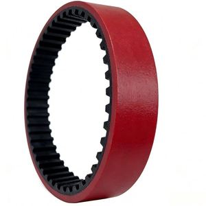 Correa de distribución de caucho engrosada y resistente al desgaste para máquina de corte de tiras, correa transportadora de 20 mm, 1.5-5.0 mm, OEM Rojo 3M-318 384 5M-255 T5-455 - Product Image 1