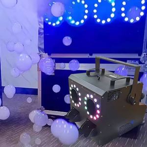 Stable High Power Bubble Fog Generator with Manual <b>Remote</b> Dual Control for Stage Atmosphere Creation Multicolor Light Aluminum - Product Image 3