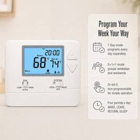 Thermostat programmable pour hôtel 24VAC, directement de l'usine, avec radiofréquence 915 MHz PTAC pour climatisation, 7 jours/24h