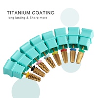 HYTOOS Embouts de ponceuse à ongles coniques de sécurité en titane 3/32 en carbure à surface lisse pour manucure, outil d'élimination du gel, fournisseur d'accessoires