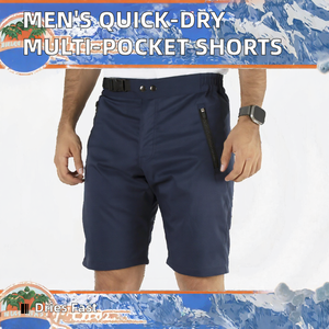Pantalones Cortos Cargo para Hombre, de Secado Rápido, Transpirables, con Cierre de Cremallera, Cintura Media, Múltiples Bolsillos, Casuales para Exteriores - Product Image 2