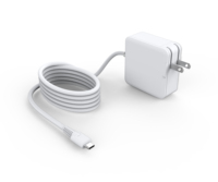 Chargeur mural USB C 65W CE FCC GaN PD3.0, adaptateur universel pour ordinateur portable, câble fixe, prise AC US UK AU EU pour Dell HP Lenovo, logo personnalisé