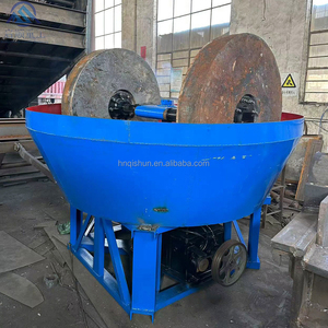 <span class=keywords><strong>Precio</strong></span> de fábrica, equipo de minería de oro a pequeña escala, máquina trituradora de piedra de oro, molino de bandeja húmeda de - Product Image 5