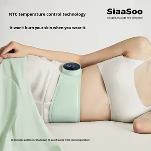 Sabuk pijat perut hangat SIAASOO W3, alat pijat pinggang perut dengan kompres panas - Product Image 3