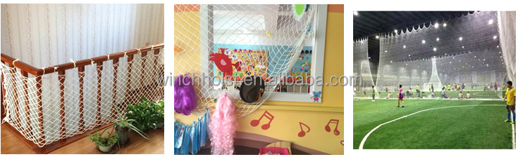 MS-0086 5cm hole white fall golf and stair safety netting net