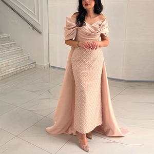 Shop for Elegant Evening Dress Peach Color