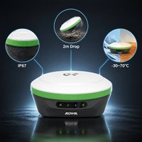 Récepteur GNSS RTK Alpha 936 canaux, précision Linux 8mm+1ppm, inclinaison IMU 0-70°, étanche IP67, équipement de topographie 400Hz 4G ESIM
