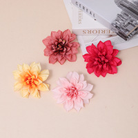 Fleurs de Dahlia artificielles en soie faites à la main, décoration pour la maison, Noël, Pâques, fête des mères, remise de diplôme, accessoires de bricolage, longue durée, 3-5 ans