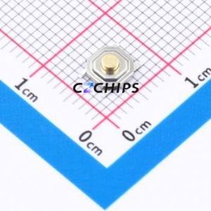 BTS0C0053DMG00 Tactile Switch SMD-4P,5.2x5.2mm Switch Round Button 3.5N Vertical Mount 5.2mm - Product Image 1