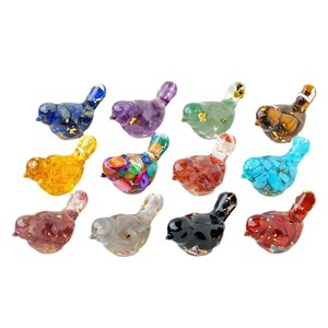 คริสตัลธรรมชาติชิปเรซินนกเครื่องประดับคริสตัลงานฝีมือศิลปะสำหรับตกแต่งบ้านรถของขวัญขายส่ง - Product Image 4