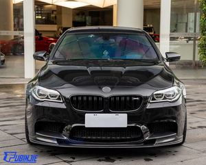 Divisor de Labios Delantero de Fibra de Carbono de Alta Calidad, Estilo 3D, para <span class=keywords><strong>BMW</strong></span> F10 Real M5 2010-2016, Labio Delantero de Fibra de Carbono - Product Image 3