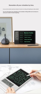 LCD chữ viết tay máy tính bảng bàn lịch với đồng hồ điện tử máy tính để bàn Memo Pad ghi chú cho công ty & tốt nghiệp Quà Tặng - Product Image 5