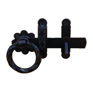 Ensemble <span class=keywords><strong>de</strong></span> loquets <span class=keywords><strong>de</strong></span> portail <span class=keywords><strong>avec</strong></span> poignée annulaire, quincaillerie rustique pour portails en bois, portes <span class=keywords><strong>de</strong></span> <span class=keywords><strong>grange</strong></span> et clôtures - Product Image 4