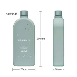 Пластиковая бутылка для шампуня 400 мл с квадратным винтовым колпачком матовый Кондиционер для волос шампунь и лосьон для мытья тела комбинированная упаковка пресс пустой PE OEM