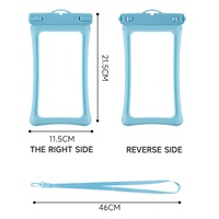 Sac étanche pour téléphone en gros d'usine, échantillon gratuit en PVC, taille universelle, étui pochette étanche IPX8 pour téléphone portable