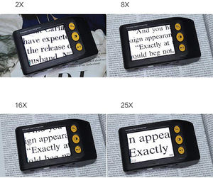 ポータブルハンドヘルド3.5インチデジタル拡大鏡電子ビデオロービジョン読書拡大鏡補助 - Product Image 5