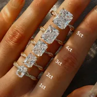 Bague en argent sterling 925 de la marque MuShan, avec un diamant moissanite rond, pour femmes, plaquée rhodium, bijoux brevetés MST
