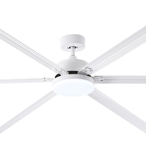 Quạt trần đèn 100 <span class=keywords><strong>inch</strong></span> 10ft 6 cánh lớn bằng nhôm, động cơ DC, điều khiển từ xa, quạt lớn cho kho, có đèn chùm - Product Image 3