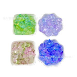 Frosted Gradient Heart Acrylic Beads 17x21mm 1.8mm Hole For DIY Phone Chain Keychain <b>Car</b> <b>Ornament</b> - Product Image 5