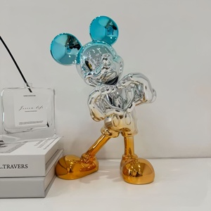 Escultura Creativa <span class=keywords><strong>de</strong></span> <span class=keywords><strong>Mickey</strong></span> Pintada a Mano por Hengcheng, Decoración <span class=keywords><strong>de</strong></span> Piso Grande <span class=keywords><strong>para</strong></span> Sala <span class=keywords><strong>de</strong></span> Estar, Artesanía <span class=keywords><strong>de</strong></span> Resina <span class=keywords><strong>de</strong></span> Alta Gama y Lujo - Product Image 3