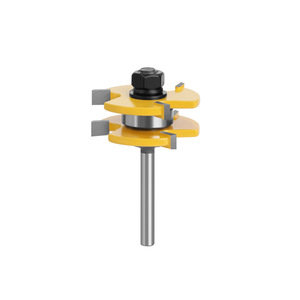 Carbide Tipped Router Bit 1/4 In Round Shank Straight Cut For Woodworking - Product Image 4