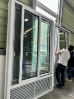 Fenêtres coulissantes en aluminium à impact d'ouragan Miami Dade approuvées par la Floride avec perche PTAC pour hôtel