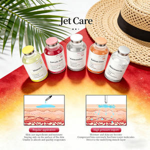 Sérum OEM Jet Peel à l'acide hyaluronique, peptides de cuivre et collagène pour une réparation profonde, raffermissement de la peau, anti-âge, éclat et hydratation - Product Image 1