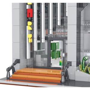 Creator <span class=keywords><strong>Expert</strong></span> 011001 Street View, idées de modèles modernes, blocs de construction, jouet MOC, briques modulaires, bibliothèque pour garçons et filles, 2789 pièces - Product Image 4