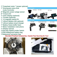 Kit de Conversion Vélo Électrique Moteur Moyeu 72V 3000W 5000W avec Écran LCD SW900 et Coque Rigide