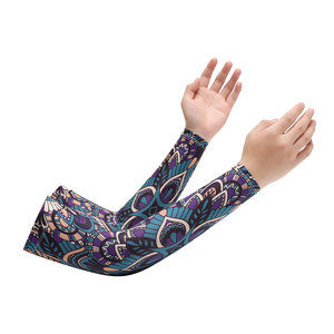 Housses de <span class=keywords><strong>bras</strong></span> de protection solaire UV Cooling Sports Anti Slip Ice Silk Manchettes pour hommes - Product Image 5