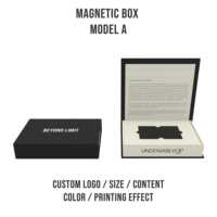 Boîte Cadeau Luxe pour Carte VIP et Carte de Crédit avec Logo Personnalisé, Emballage Rigide en Carton Métallique Magnétique, Noir, Blanc, pour Affaires et Mariage