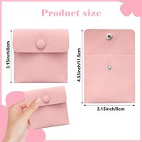 Pochette cadeau en microfibre avec logo personnalisé en relief pour l'emballage de bijoux, mariage, recyclable, couleurs personnalisées disponibles
