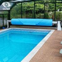 Couronne d'eau Offre Spéciale marque automatique PC lattes couverture de piscine accessoires de piscine étanches