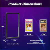 Vente en gros de protège-cartes magnétiques en métal pour cartes gradées TCG, BGS, Sport, Grading Bumper, Graded Cards Guard, SlabMags, et étuis de présentation pour cartes gradées