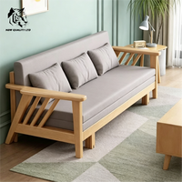 Canapé extensible fabriqué en usine, à bas prix, personnalisable, en stock, prêt à être expédié, nouveau design, meubles de salon, canapé pliant en bois.