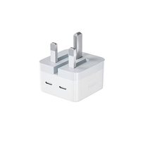 Adaptateur secteur double Type-C, échantillon gratuit, personnalisé, PD25w 35w pour chargeur rapide Apple pour iPhone 14/15/16/17/18, téléphone portable, Royaume-Uni