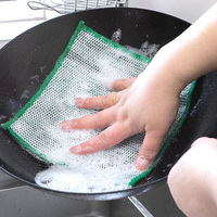 Esun Chiffons en nylon double couche, polyvalents et anti-rayures, pour le nettoyage de la vaisselle, accessoires de cuisine haut de gamme