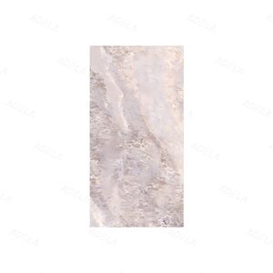 Pierre frittée polie pour villa d'hôtel, carrelage mural pour le salon en porcelaine gris cristal aspect marbre émaillé - Product Image 2